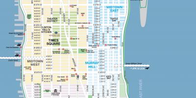 الحرة للطباعة خريطة مانهاتن مدينة نيويورك