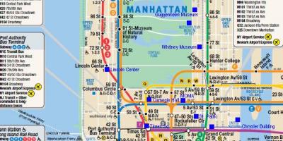 مانهاتن السكك الحديدية خريطة