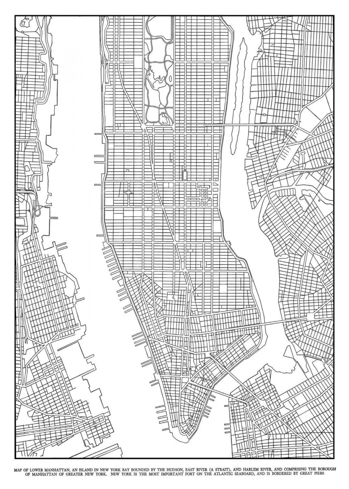 خريطة مانهاتن الشبكة